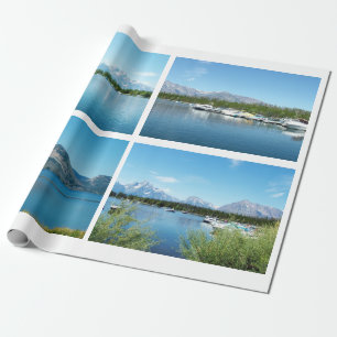 Schöne Grand Teton Nationalparklandschaft Geschenkpapier