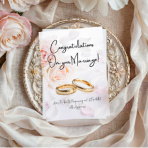 Schöne Gratulation zur Hochzeit Geld Karte