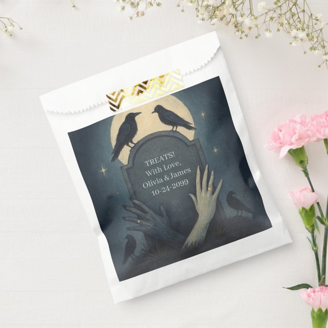 Schöne Graveyard Zombie Romance Wedding Geschenktütchen (Versiegelt)