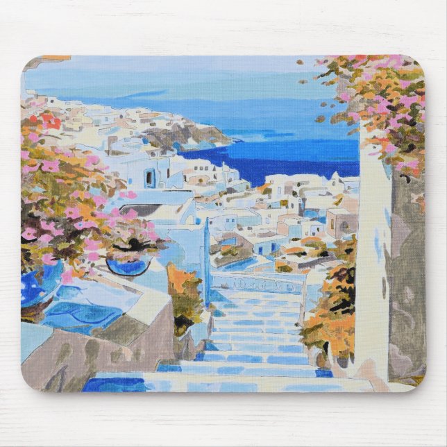 schöne griechische Maustafel Mousepad (Vorne)