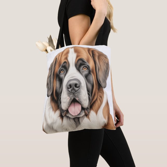 SCHÖNE GROSSE SAINT BERNARD DOG (Von Nahem)
