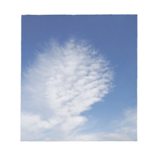 Schöne, große Wolke Notizblock