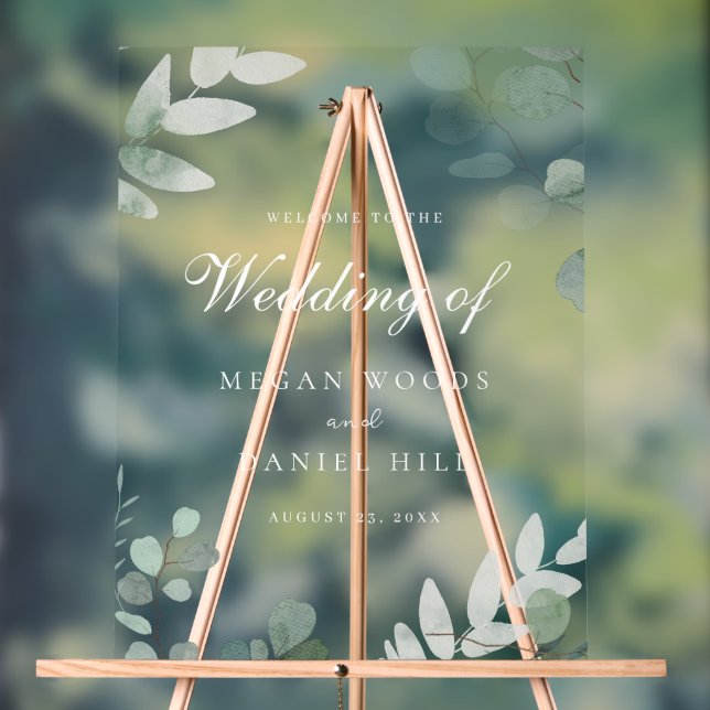 Schöne Grünanlage Elegance Grosses Zeichen für Hoc Acrylschild (Neutral)