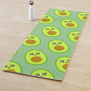 Schöne grüne Avocado-Muster-Yogamatte, Yogamatte