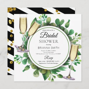 Schöne Grüne Bridal Dusche Einladung