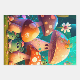 Schöne, grüne niedliche Säuglingszimmer Geschenkpapier Set