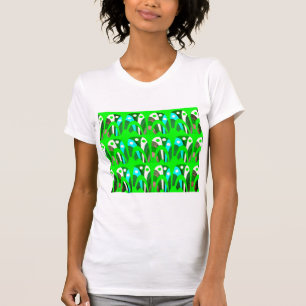 Schöne grüne Sommerferien trendy T-Shirt