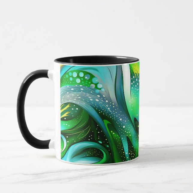 Schöne grüne Version von Seafoam Tasse (Links)