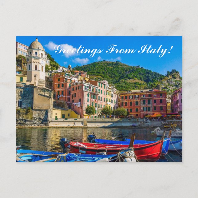 Schöne Gruß aus Italien Meer Sicht Postkarte (Vorderseite)
