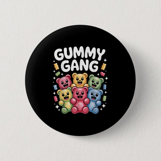 Schöne Gummibärentechnik für Männer Frauen Kinder  Button (Vorderseite)