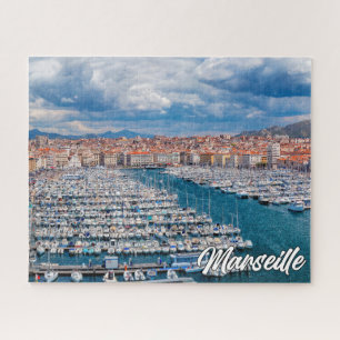 Schöne Hafenstadt Marseille, Frankreich Puzzle