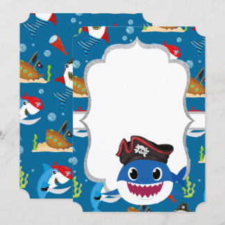 Schöne Haie, blauer Rücken Einladung