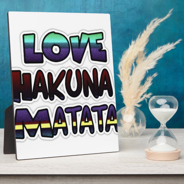 Schöne Hakuna Matata Kunst, Dichtung Fotoplatte (Seite)