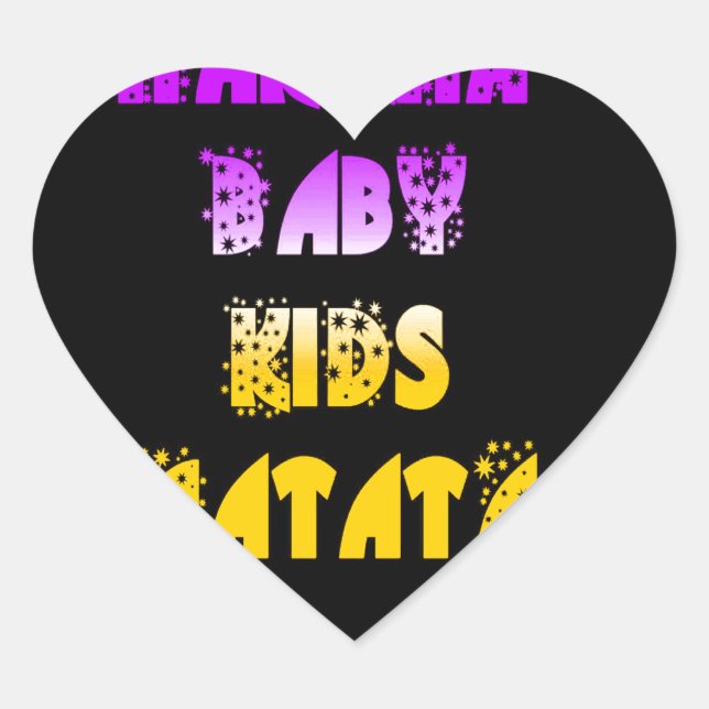 Schöne Hakuna Matata Kunst, Dichtung Herz-Aufkleber (Vorderseite)