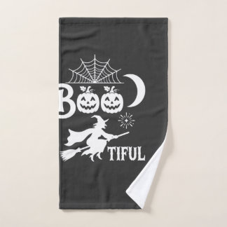 Schöne Halloween-Hexenmondgestaltung_1 Handtuch