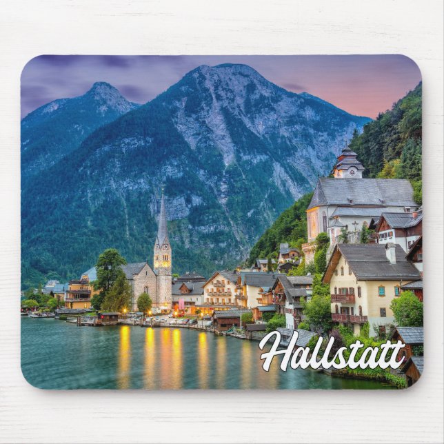 Schöne Hallstatt, Österreich Mousepad (Vorne)