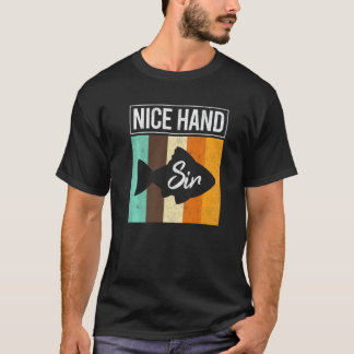 Schöne Hand Sir Poker Fisch Spieler Texas Holdem T-Shirt
