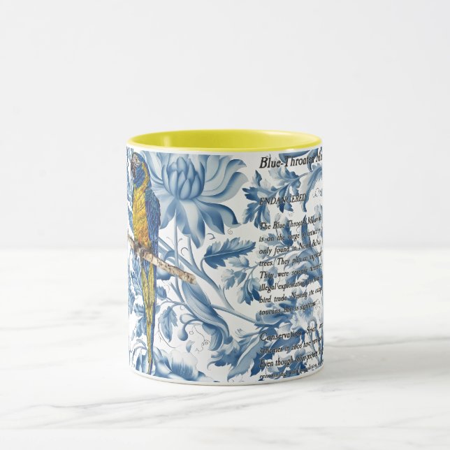 Schöne handbemalte, gefährdete Maca Tasse (Zentrum)