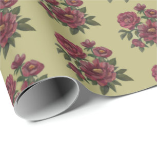 Schöne, handgemalte Blumensprays Geschenkpapier