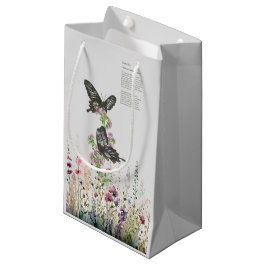 Schöne handgemalte Ceylon-Rose Butterfly Kleine Geschenktüte