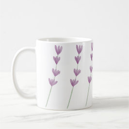 Schöne handgemalte Lila Blume Kaffeetasse