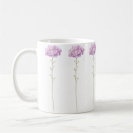 Schöne handgemalte Lila Blume Kaffeetasse
