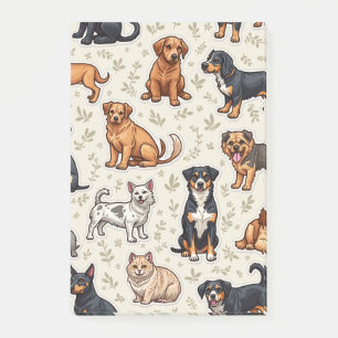 Schöne handgeschriebene Notizen für Haustiere