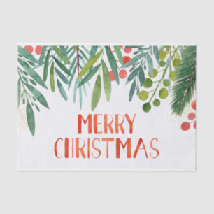 Schöne handgeschriebene Wasserfarben Berry & Branc Seidenpapier