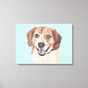 Schöne handgezeichnete Beagle Leinwand Art