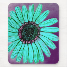 Schöne handgezeichnete Blume Mousepad