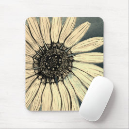 Schöne handgezeichnete Blume Mousepad