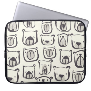 Schöne handgezeichnete doodles Abbildung p Laptopschutzhülle