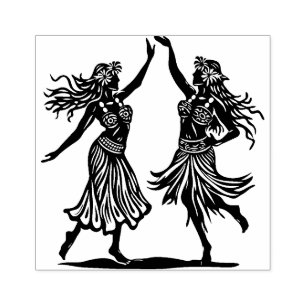 Schöne Hawaiian Hula Dancer Rubber Briefmarke Gummistempel