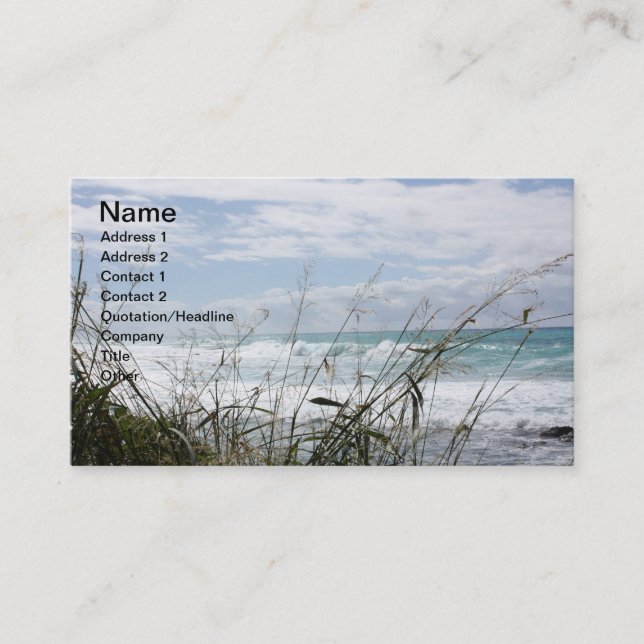 Schöne Hawaiian Seascape Business Card Visitenkarte (Vorderseite)