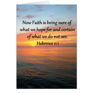 SCHÖNE HEBREWS 11:1 SONNENDESIGN