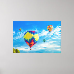 Schöne Heißluftballons Leinwanddruck