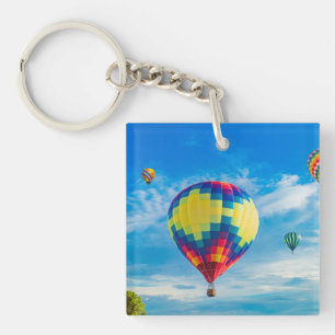 Schöne Heißluftballons Schlüsselanhänger