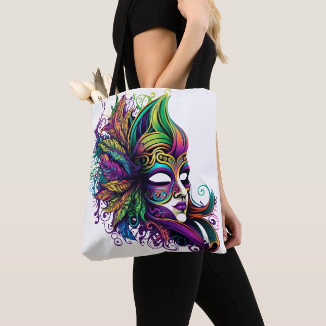 SCHÖNE, HELL FARBENE MARDI GRAS MASKE (Von Nahem)