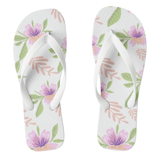 Schöne, helle Blume für Sommerspass Flip Flops (Fußbett)