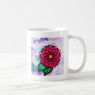Schöne, helle Blume Tasse