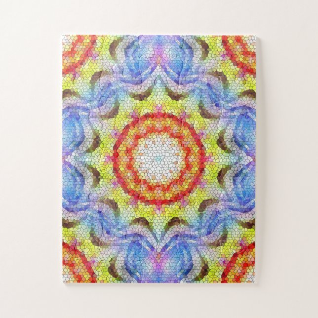 Schöne, helle Mosaiksteinblume Puzzle (Vertikal)