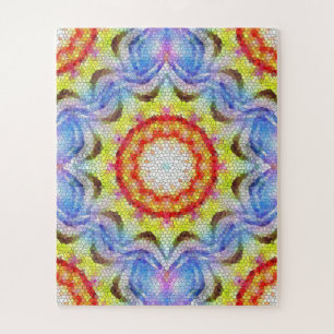 Schöne, helle Mosaiksteinblume Puzzle