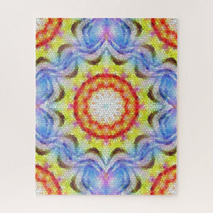 Schöne, helle Mosaiksteinblume Puzzle