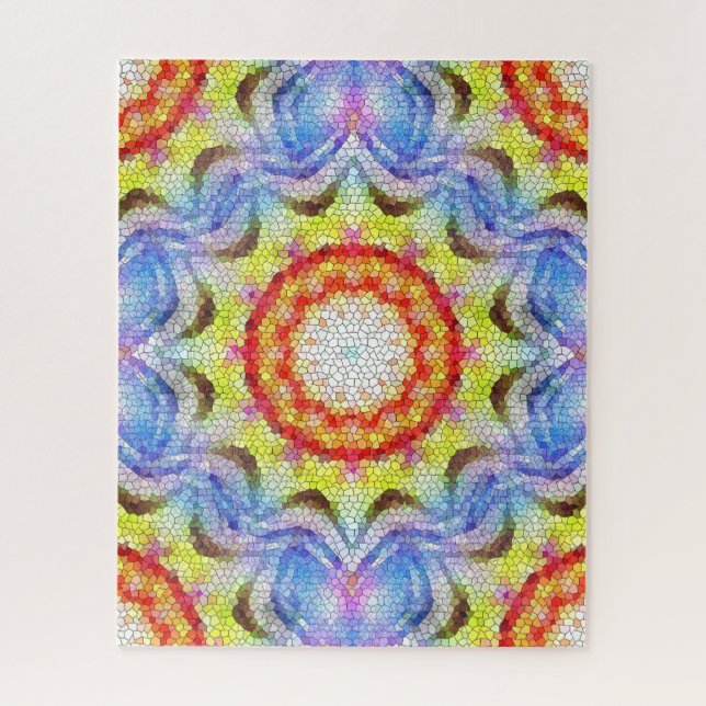 Schöne, helle Mosaiksteinblume Puzzle (Vertikal)