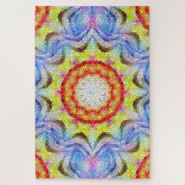 Schöne, helle Mosaiksteinblume Puzzle