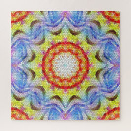 Schöne, helle Mosaiksteinblume Puzzle