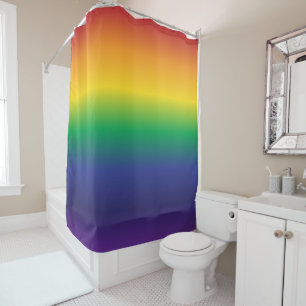 Schöne, helle Regenbogenstreifen Duschvorhang