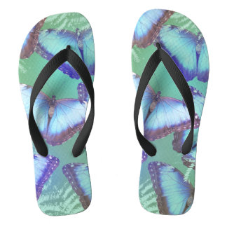 Schöne helle Schmetterlinge Flip Flops