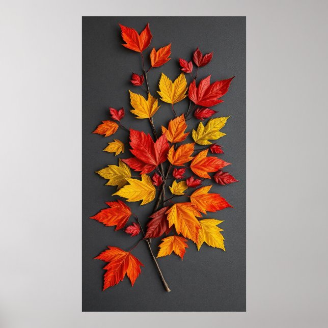 Schöne Herbstapplikation Poster (Vorne)