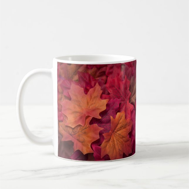 Schöne Herbstblätter Kaffeetasse (Links)